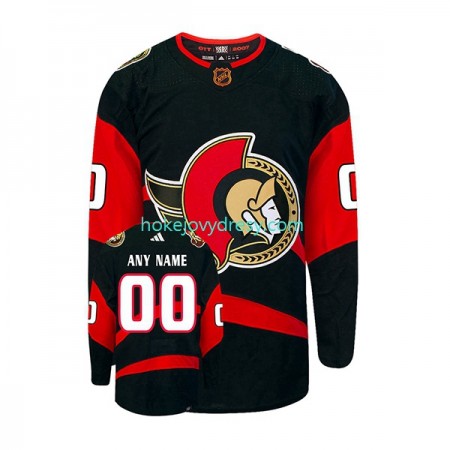 Pánské Hokejový Dres Ottawa Senators Personalizované Adidas 2022-2023 Reverse Retro Černá Authentic